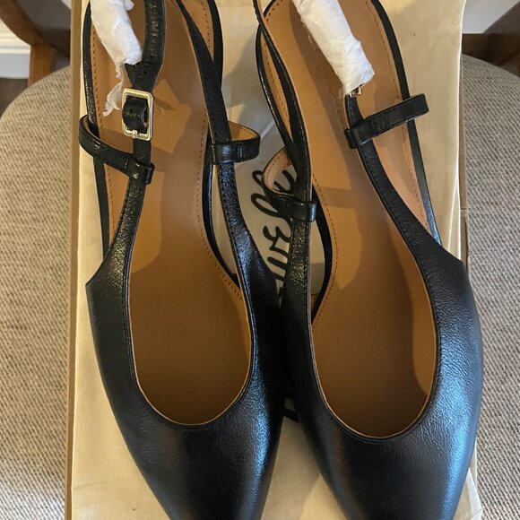 Brand New Madewell Slingback Kitten Heel pump - black napa leather - size 9.5 - Picture 5 of 5